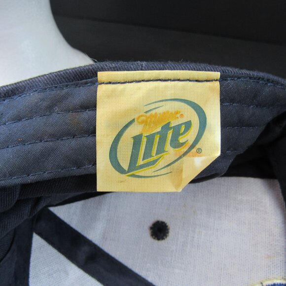 Miller Lite Embroidered Logo Acme Men Black Adjustable Strap Back Cap Hat - Picture 8 of 8